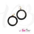 Aretes Maxi Aro de Barro Negro