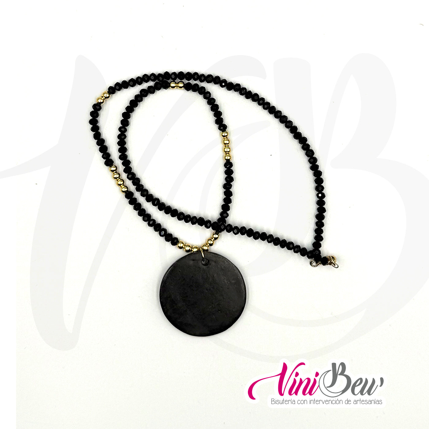 Collar de Barro Negro Sol