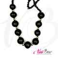 Collar Esferas de Barro Negro