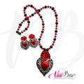 Juego de Corazón Rojo de Hojalata