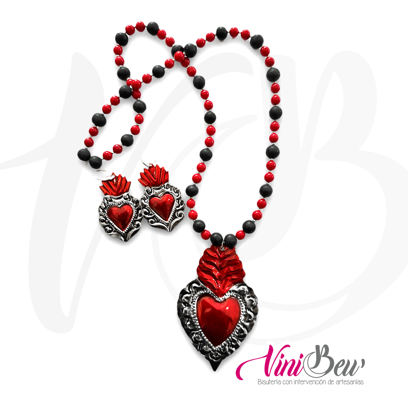 Juego de Corazón Rojo de Hojalata