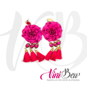Aretes maxi flor de palma