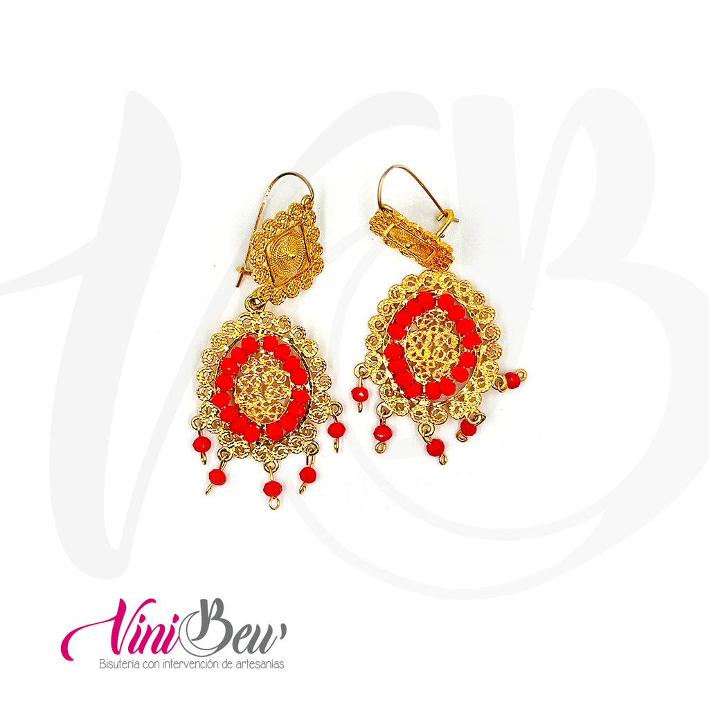 Aretes Filigrana Óvalo