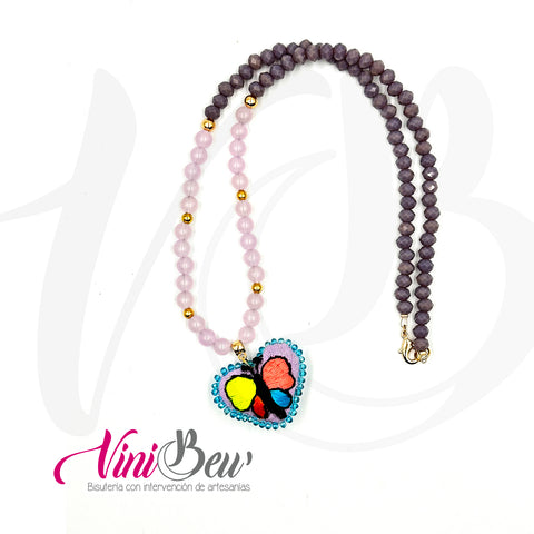 Collar Corazón Bordado