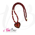 Collar Corazón Bordado