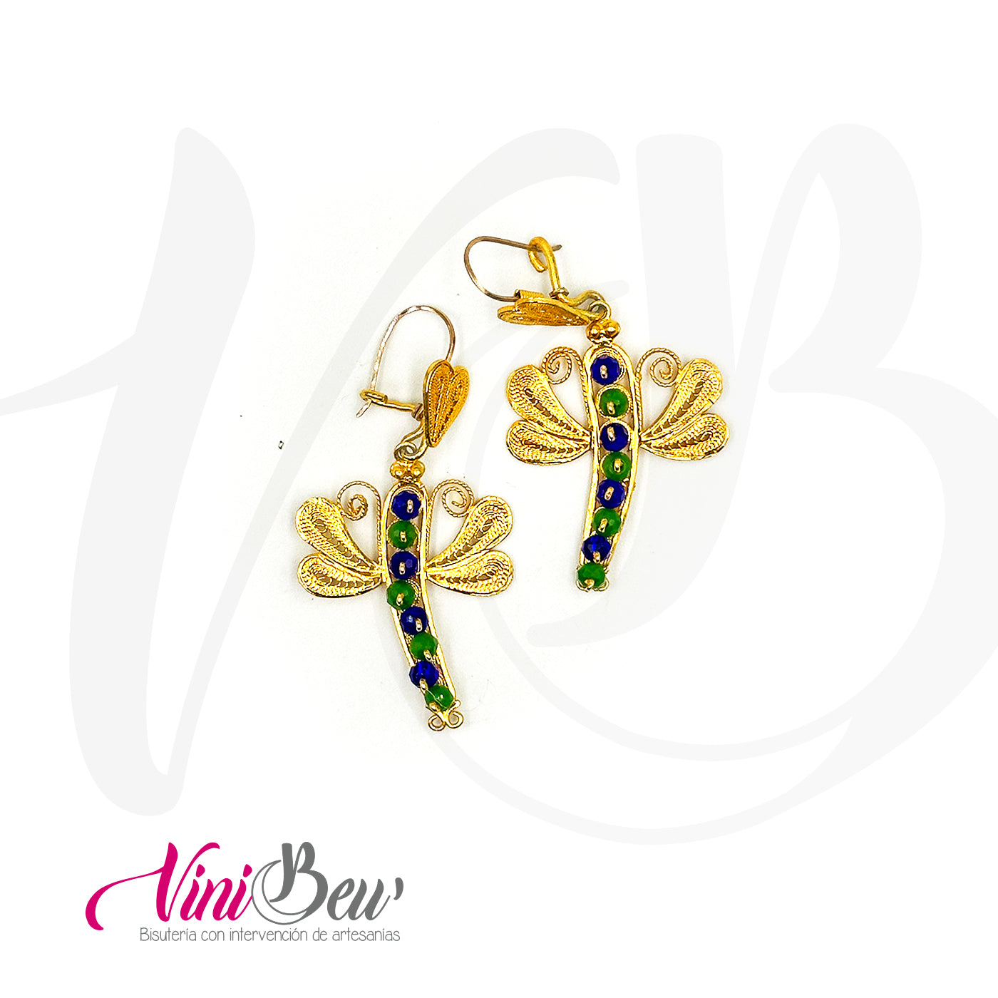 Aretes Filigrana Libélula