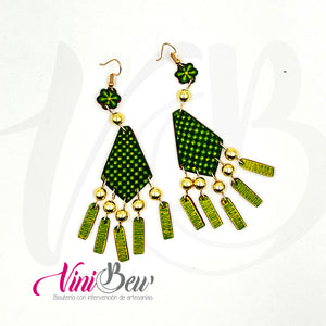 Aretes de Rombo Jícara Alebrije