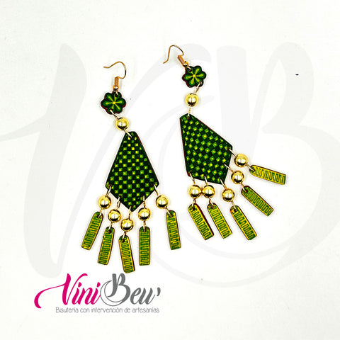 Aretes de Rombo Jícara Alebrije