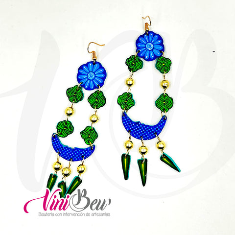 Aretes de Flor Jícara Labrada