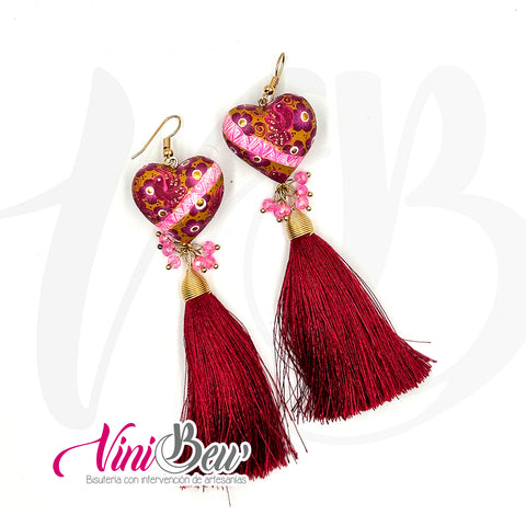 Aretes Corazón Alebrije