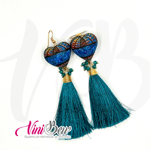 Aretes Corazón Alebrije