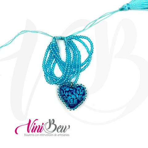 Pulsera Semanario Corazón Bordado