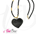 Collar Barro Negro Corazón