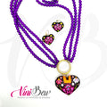 Collar Corazón del Istmo con Filigrana