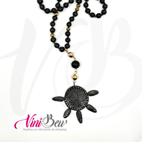 Collar de Barro Negro Sol