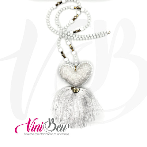Collar Corazón bordado del Istmo
