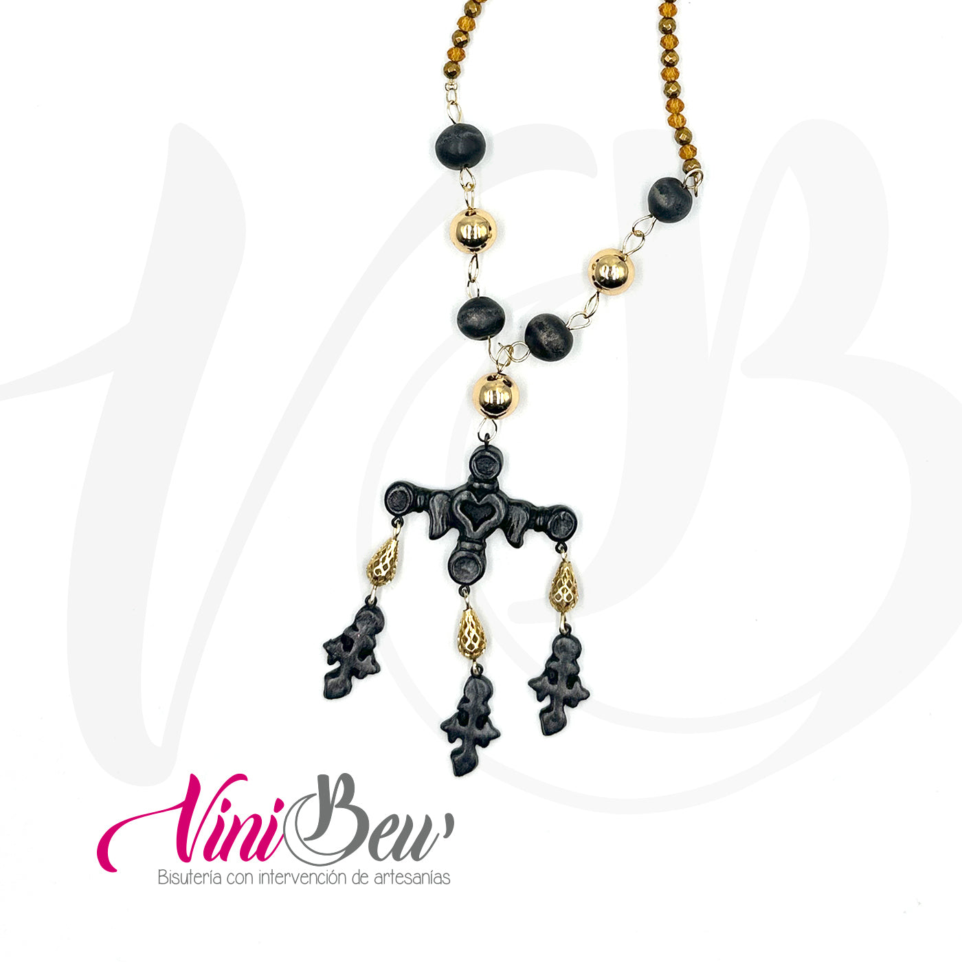 Collar Barro Negro Cruz Yalalag