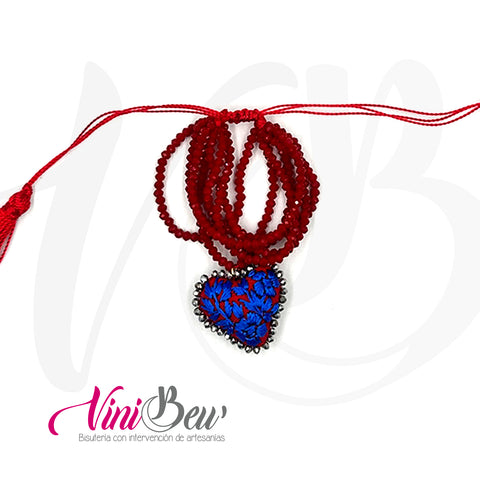 Pulsera Semanario Corazón Bordado