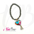 Pulsera sencilla con Corazón Pintado