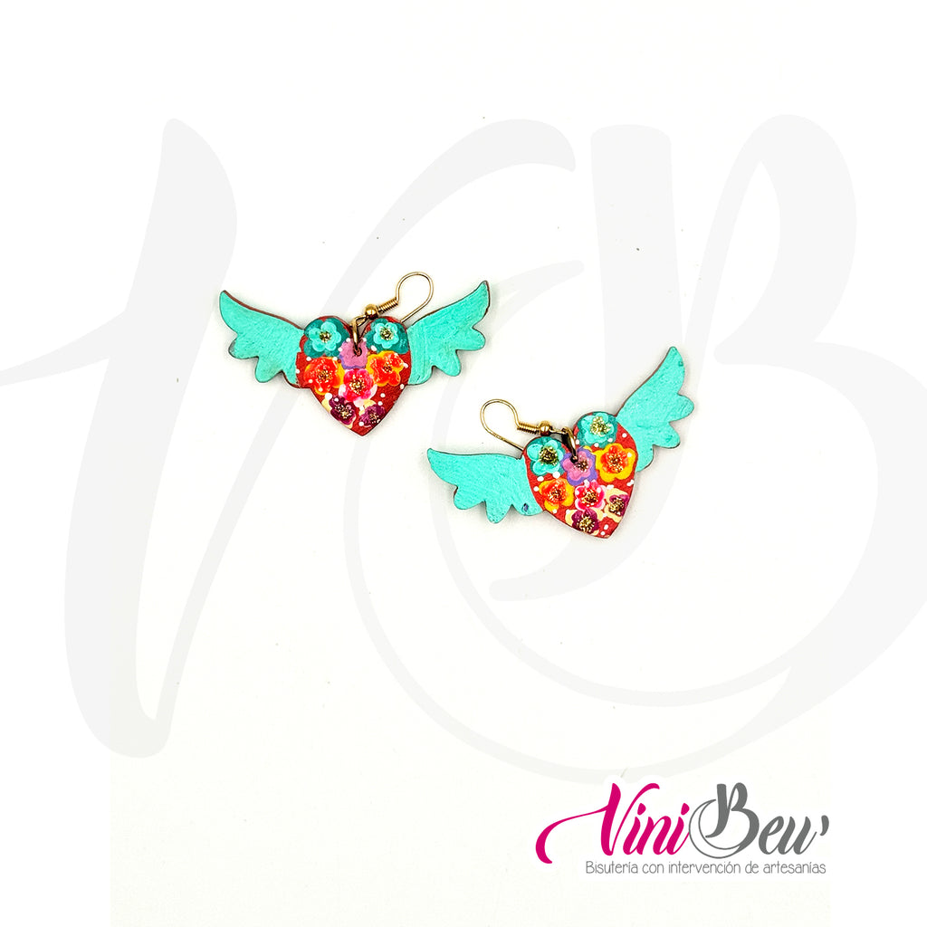 Modelo 4 - Aretes figura plana de alebrije