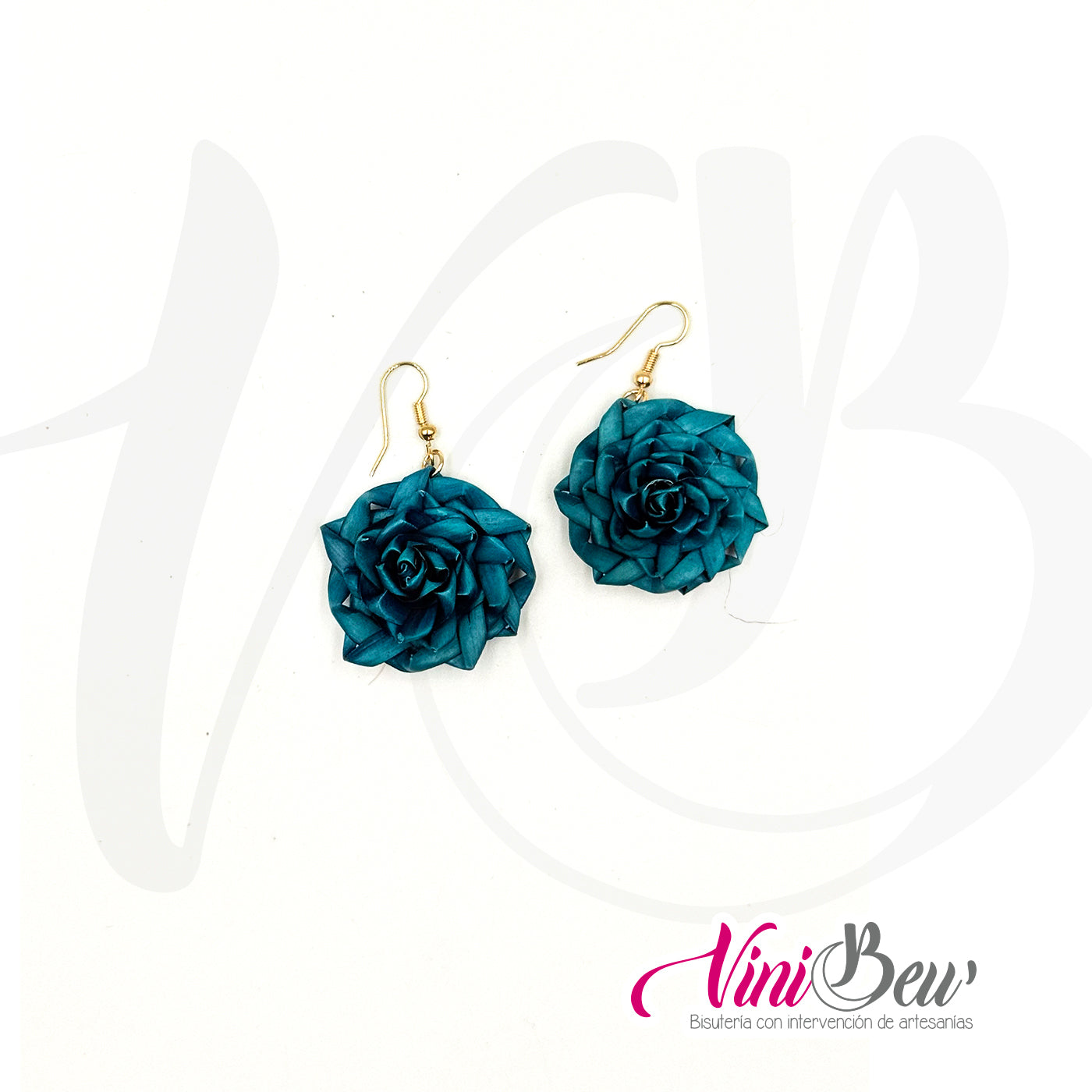 Modelo 1 - Aretes flor de palma