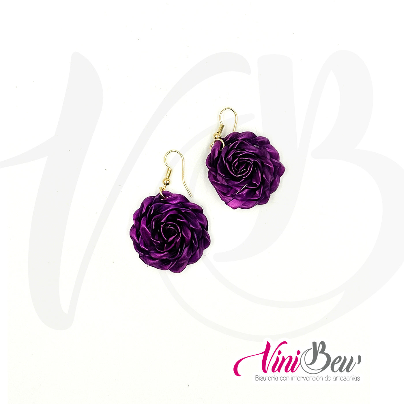 Modelo 1 - Aretes flor de palma