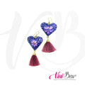 Modelo 5 - Aretes corazón alebrije con motita