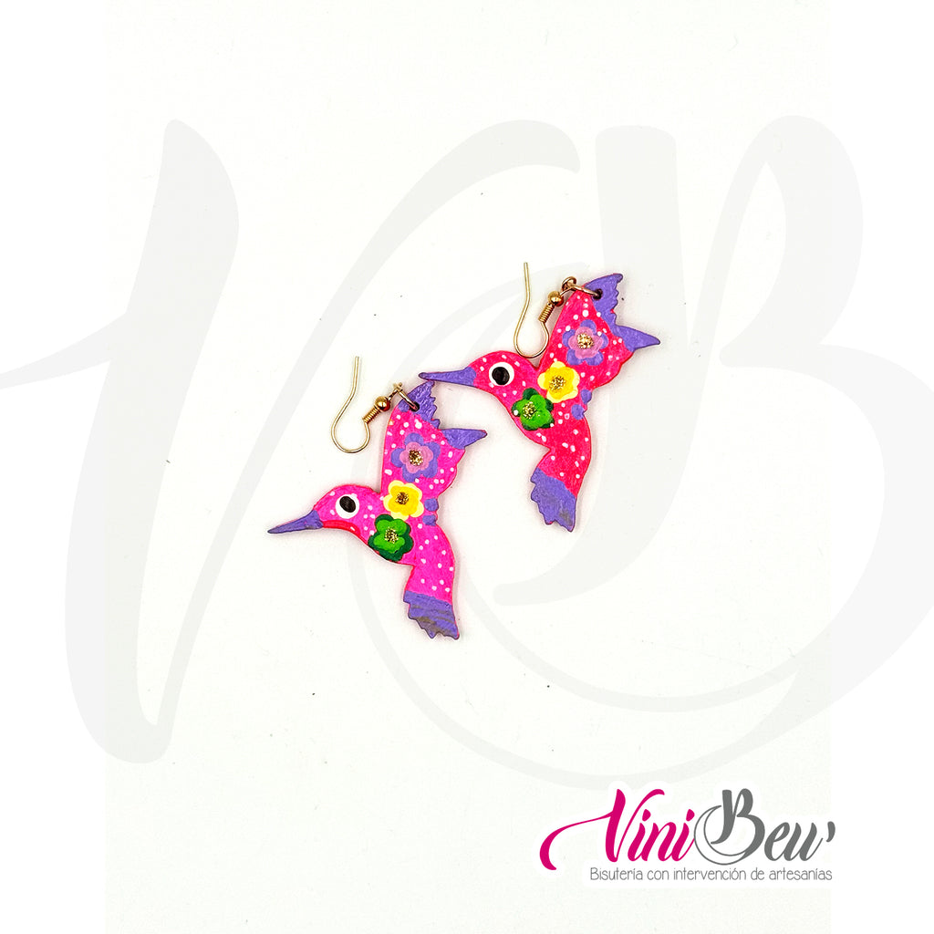 Modelo 4 - Aretes figura plana de alebrije