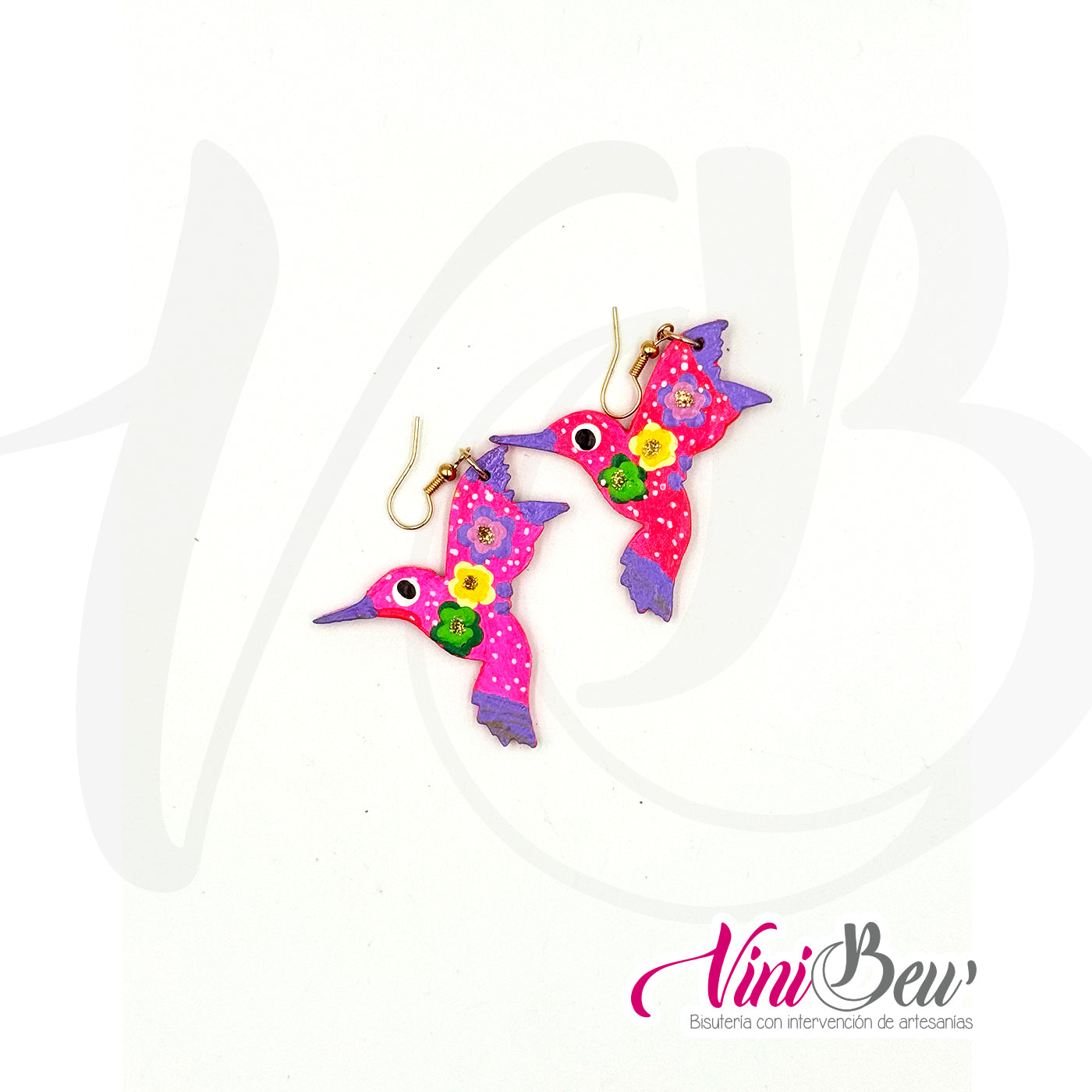 Modelo 4 - Aretes figura plana de alebrije