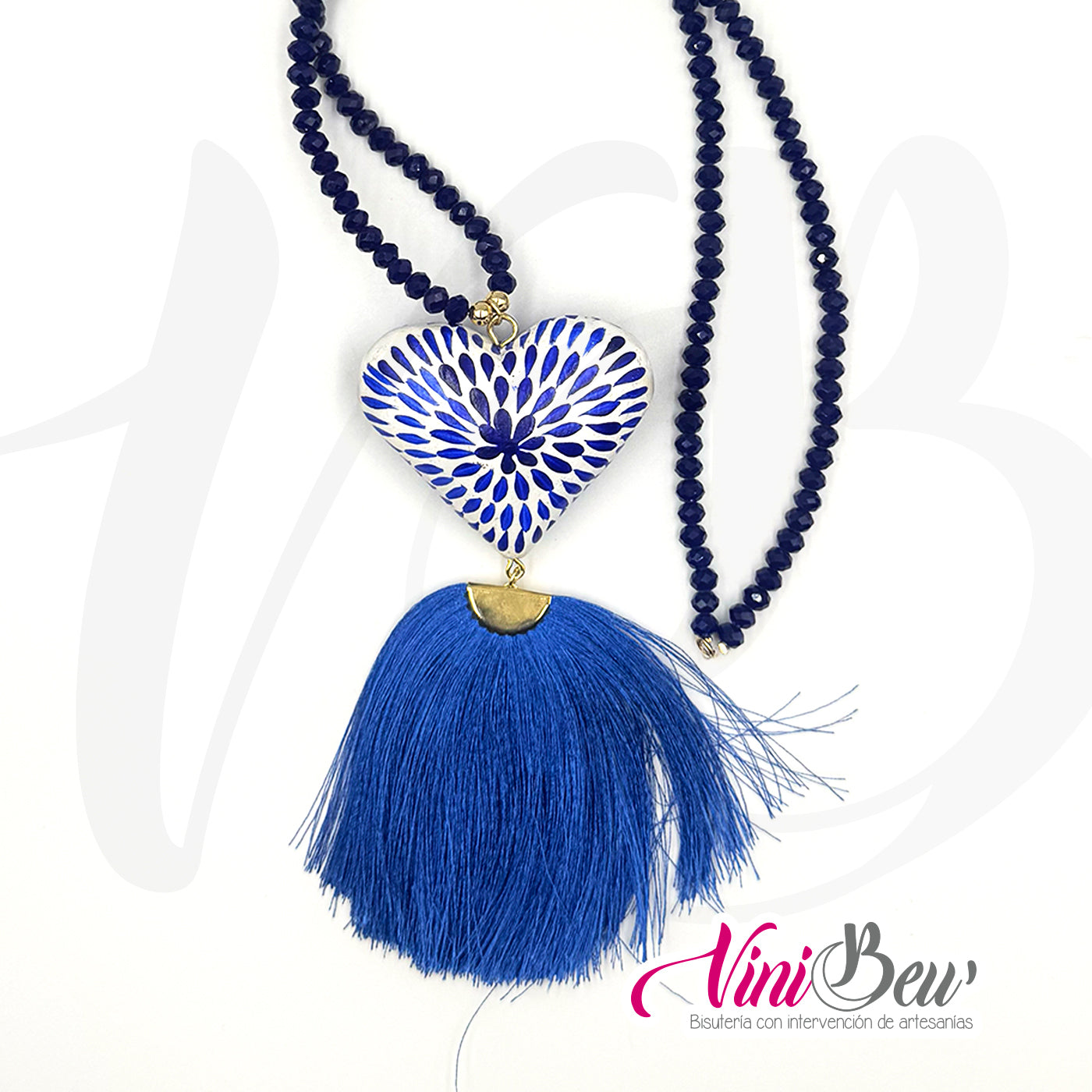 Modelo 7 - Collar cristales y corazón alebrije