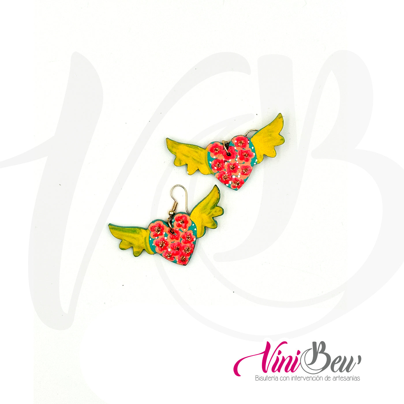 Modelo 4 - Aretes figura plana de alebrije