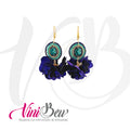 Aretes Petatito con Racimo de Flores