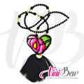 Collar Corazón bordado del Istmo