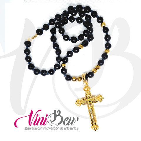 Collar de Barro con Cruz de filigrana
