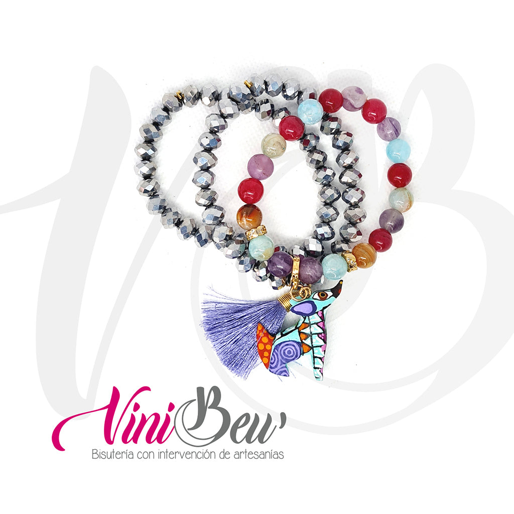 Pulsera Triple de Alebrije Mini